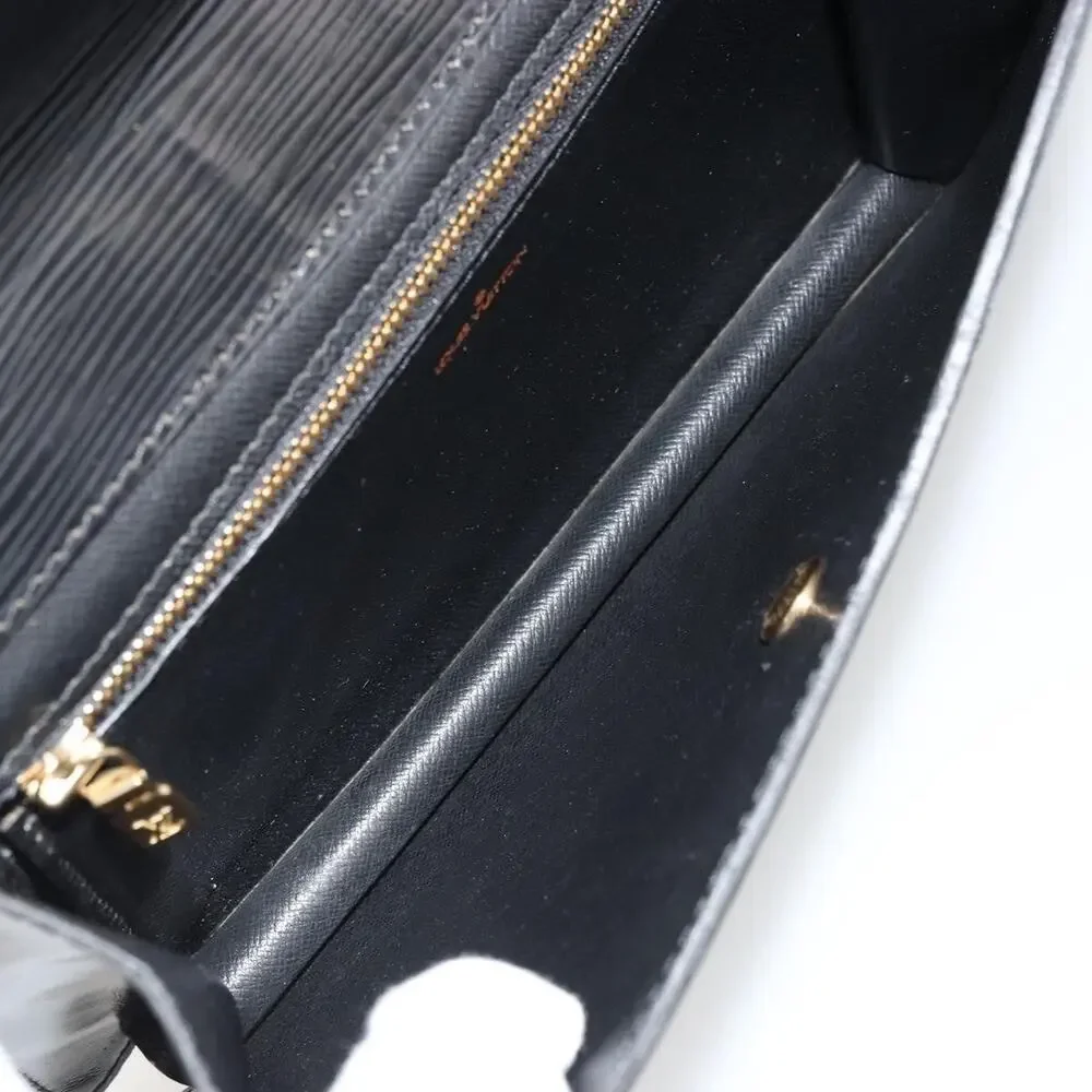 Louis Vuitton Epi Montaigne 23 Clutch Bag Black